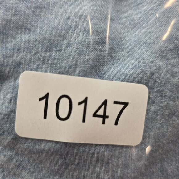 Mens Ralph Lauren Custom Fit Blue Denim Shirt Button-Up Long Sleeve Cotton XL - Picture 8 of 8